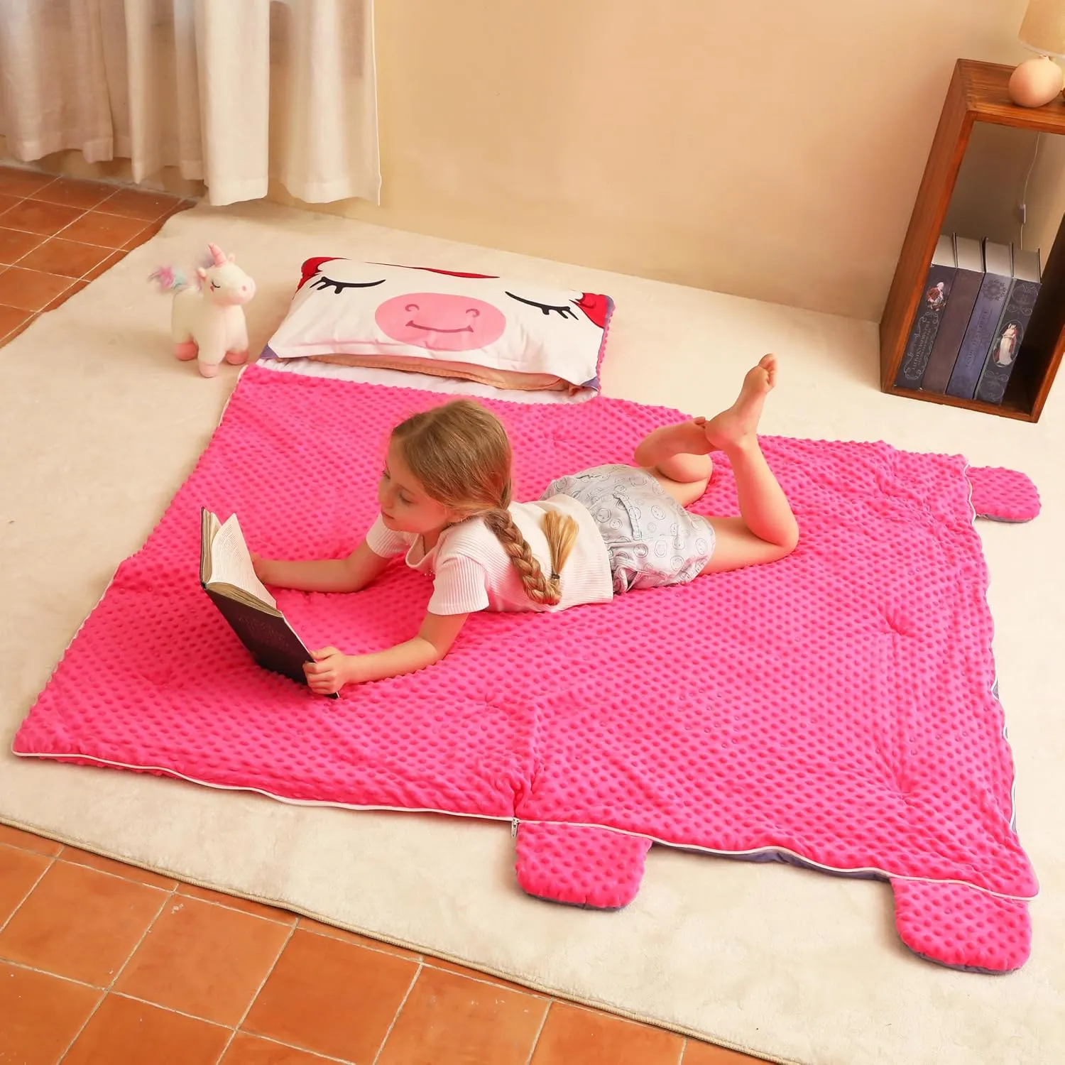 Toddler Nap Mat for Kids Sleeping Mat Napping Mats Slumber Bags Foldable and Portable for Boys Girls Kindergarten Daycare Travel Camping