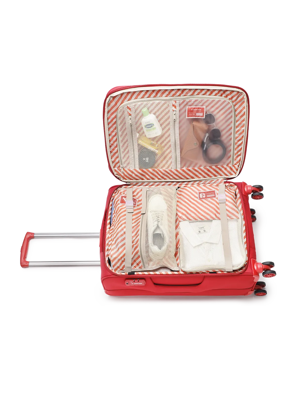 Topo Celeb Red Medium Soft Trolley