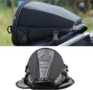 Topyond Motorcycle Bag Large Capacity Anti Skid PU Waterproof Lightweight Motorbike Tail Bags Easy to Install Motorcycle Accessory, normal, popular