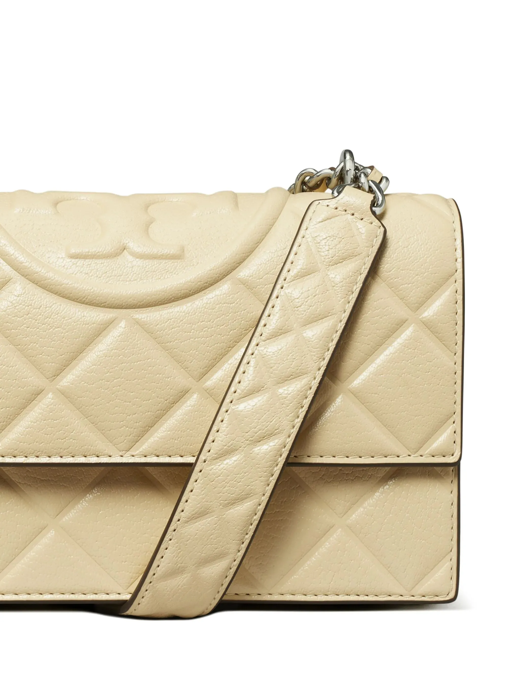 Tory Burch Fleming Vanilla Soft Bag