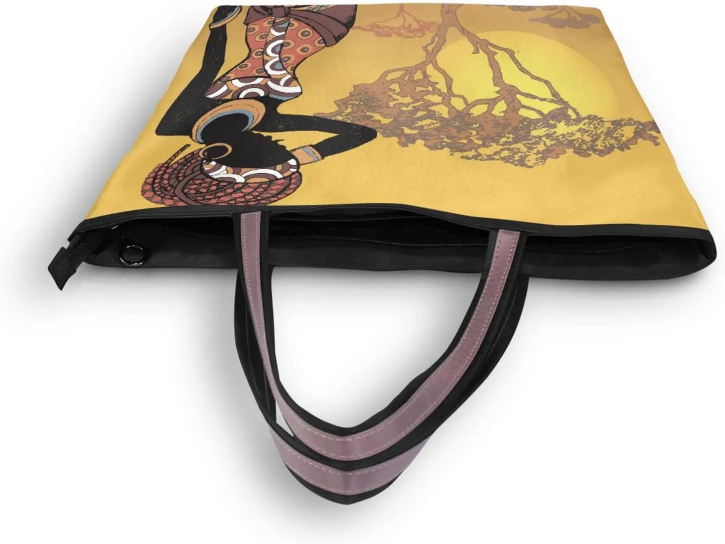 Tote Bag For Women Shoulder Bag for School Handbags for Beach Work Travel Large Tote Bag with Zipper