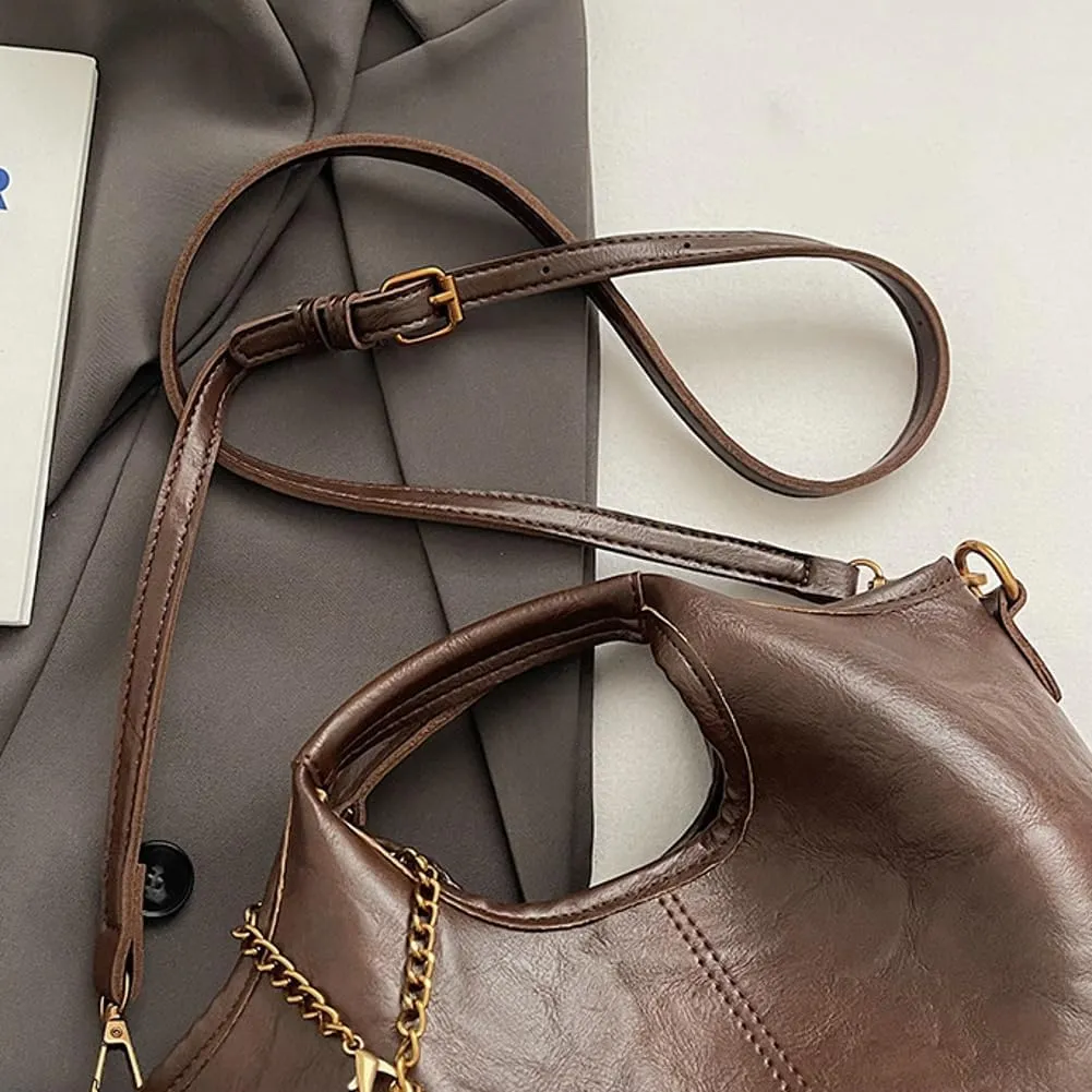 Tote Bag for Women Vegan Leather Crossbody Bag Shoulder Bags Satchel and Purse Bag Soft Handbag Dating Work Shopping
