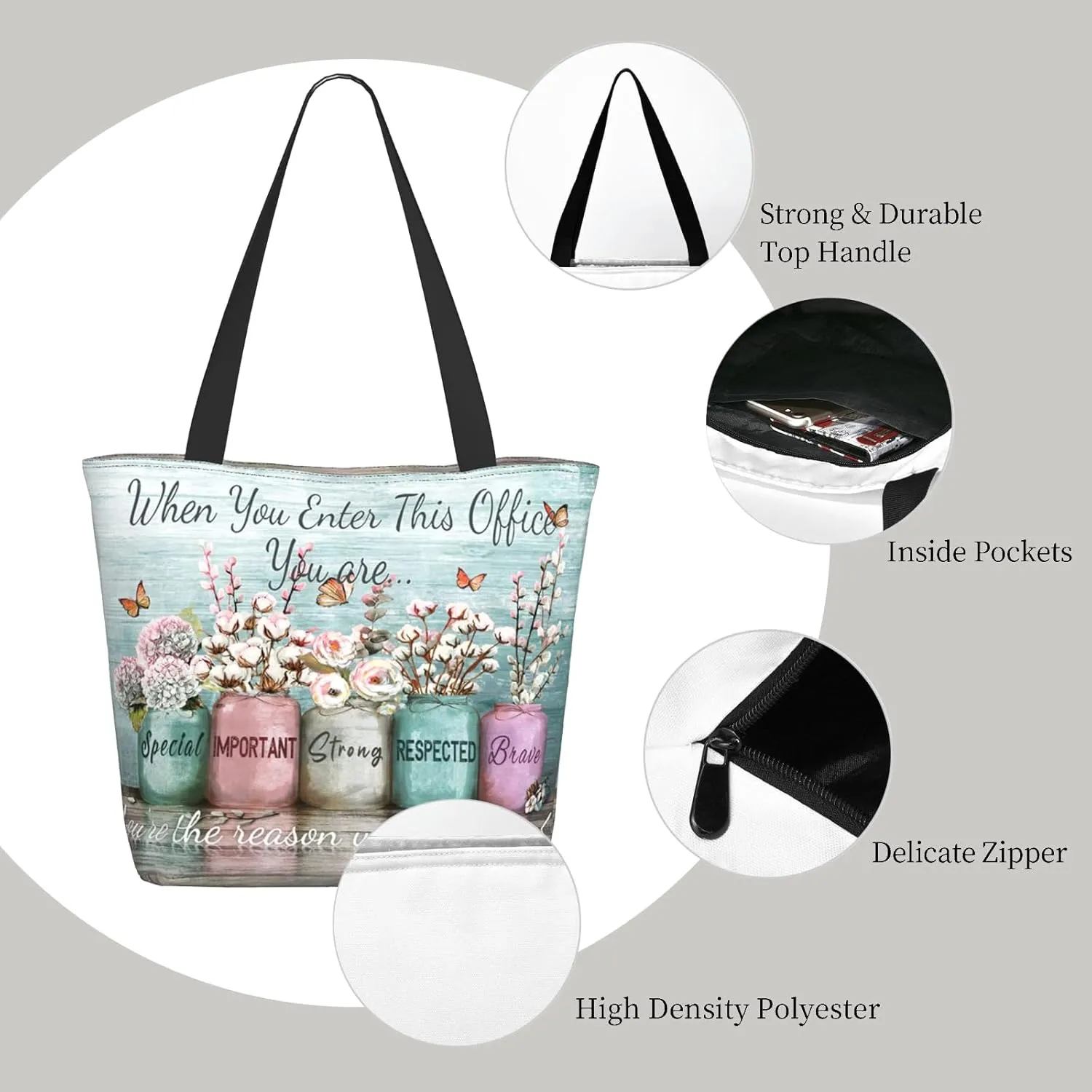 Tote Bag For Women Work Shoulder Bag Handbags Work Laptop Tote Bags For Gym Travel Shop Work Beach Gifts for Women