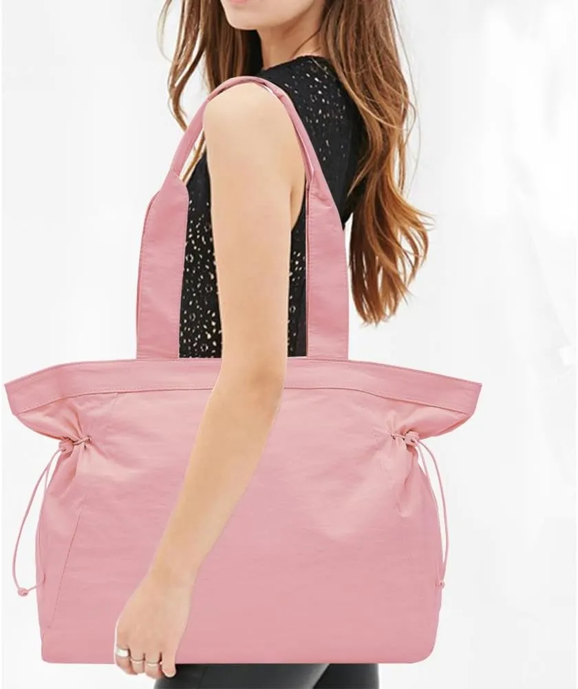Tote Bags for Women 18L Side Cinch Hobo Bags Foldable Shopper Bag Shoulder Bag for Gym, Work, Travel