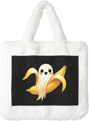 Tote Fluffy Bag Faux Fur Purses for Women Plush Handbag Cute Purse for Autumn Winter