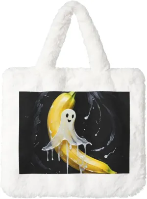 Tote Fluffy Bag Faux Fur Purses for Women Plush Handbag Cute Purse for Autumn Winter