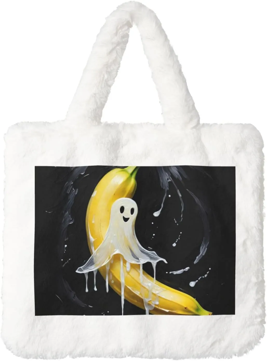 Tote Fluffy Bag Faux Fur Purses for Women Plush Handbag Cute Purse for Autumn Winter