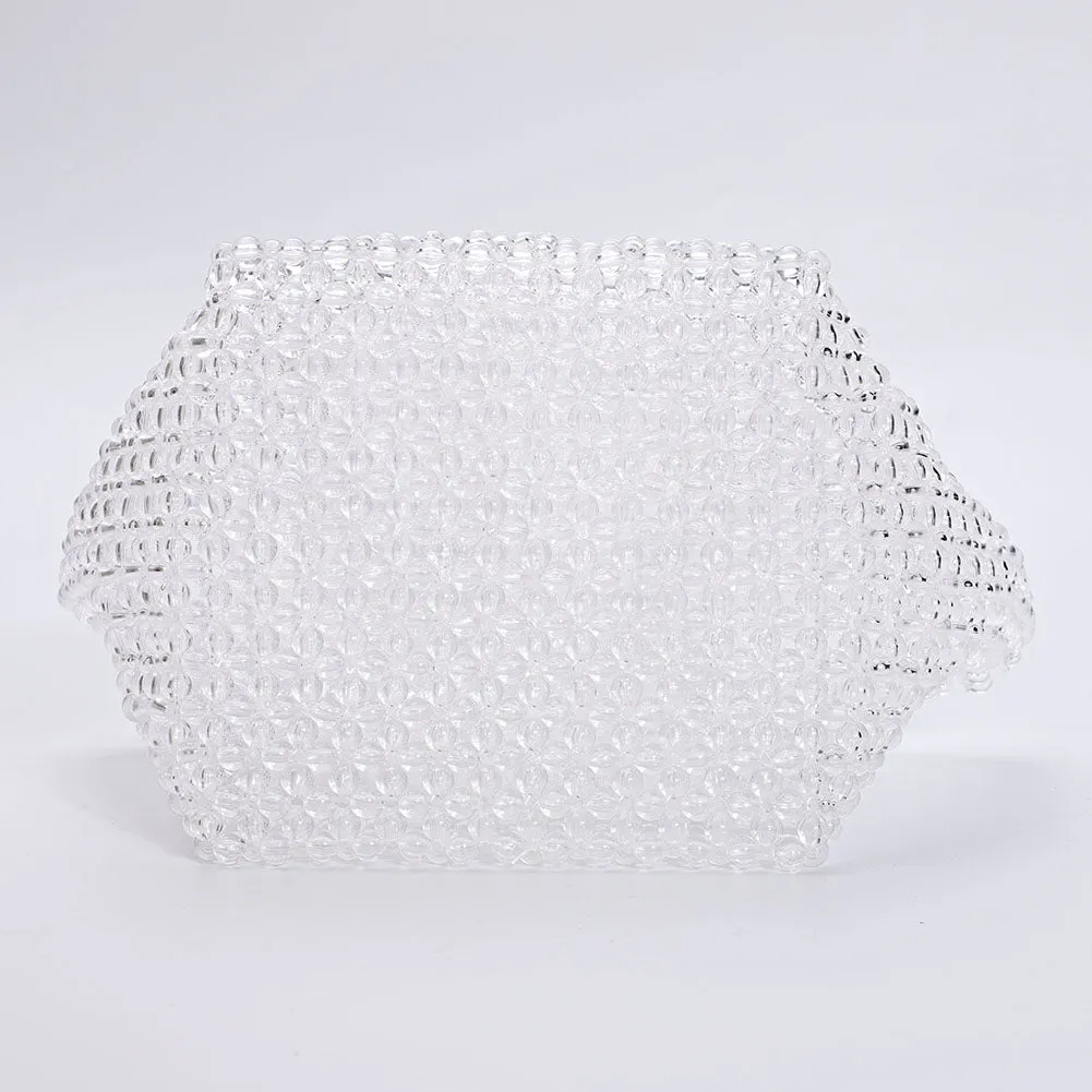 Transparent Beaded Tote