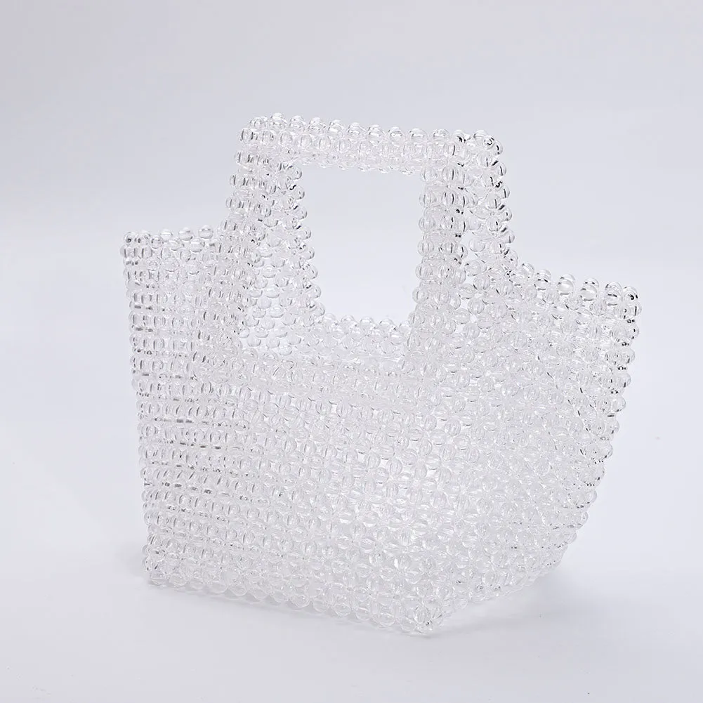 Transparent Beaded Tote
