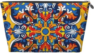 Travel Toiletry Bag for Women Men Vibrant Primary Colors Makeup Bag Large Capacity Cosmetic Bags Water-resistant Cosmetic Organizer Bag