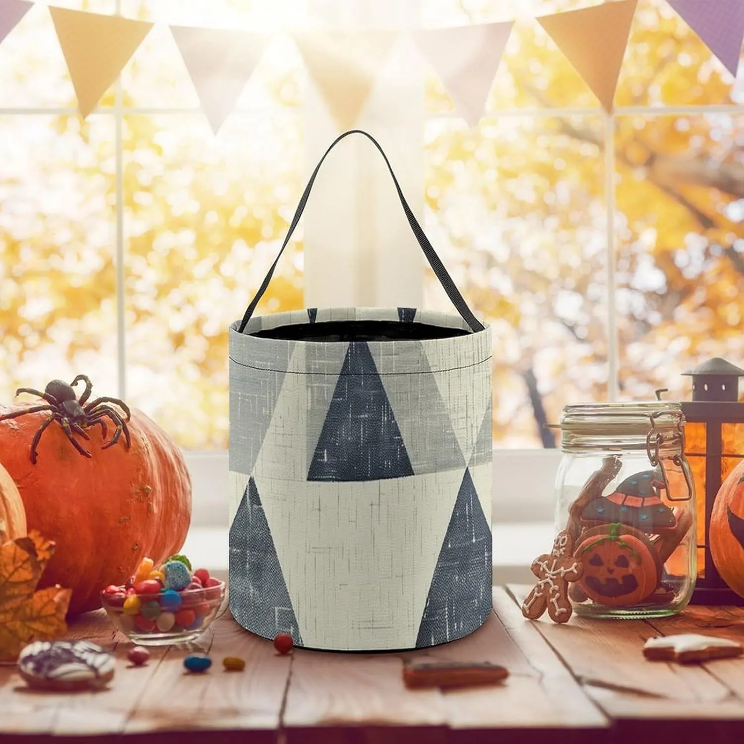 Trick Or Treat Bags Halloween Tote Bag Halloween Candy Buckets Tree And Bear Gift Bags Candy Bags for Halloween