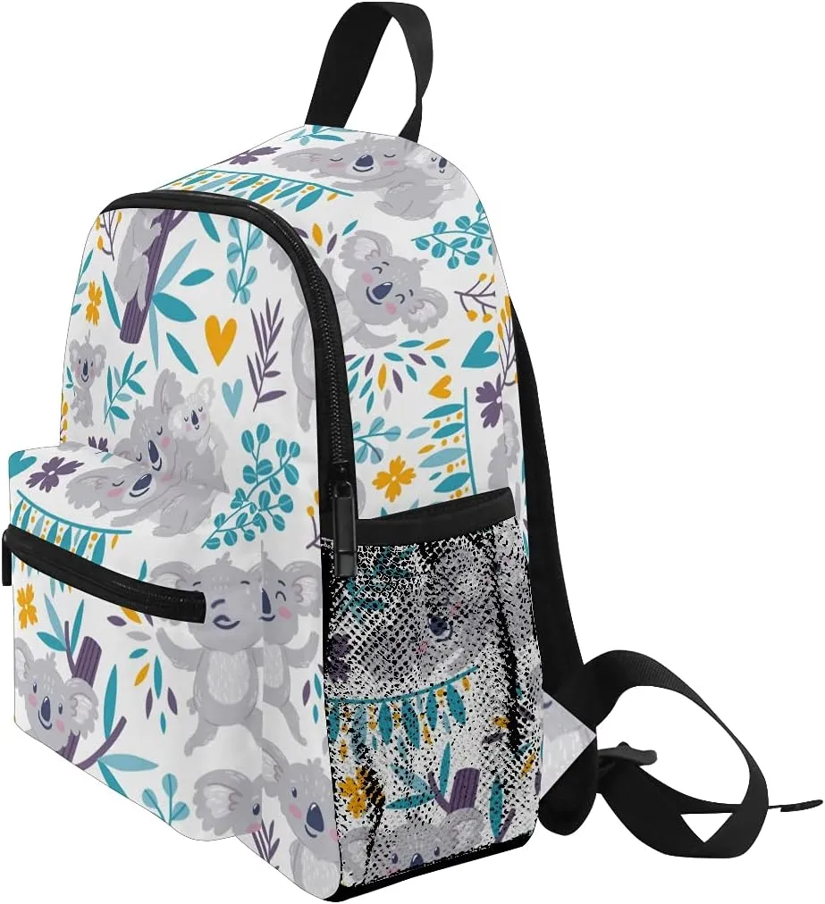 TropicalLife Cute Koala Floral Flower Kids Backpack Children Preschool Book Bags Kindergarten Toddler Backpack Daypack for Girls Boys School…