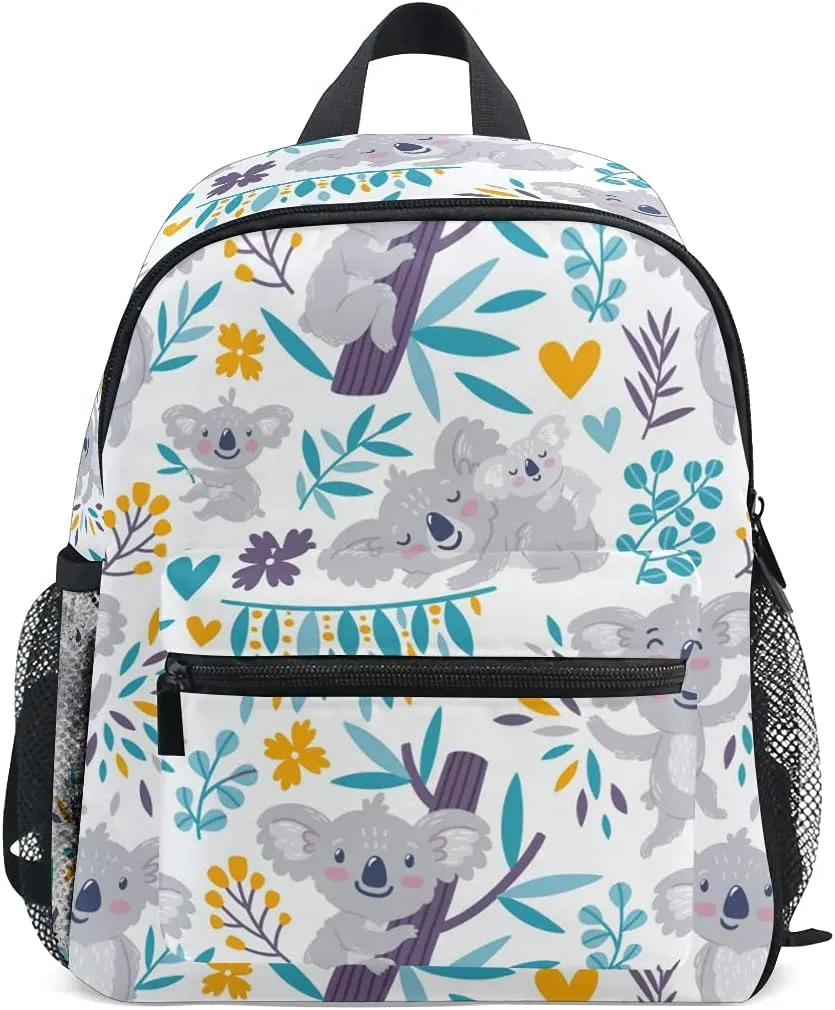 TropicalLife Cute Koala Floral Flower Kids Backpack Children Preschool Book Bags Kindergarten Toddler Backpack Daypack for Girls Boys School…