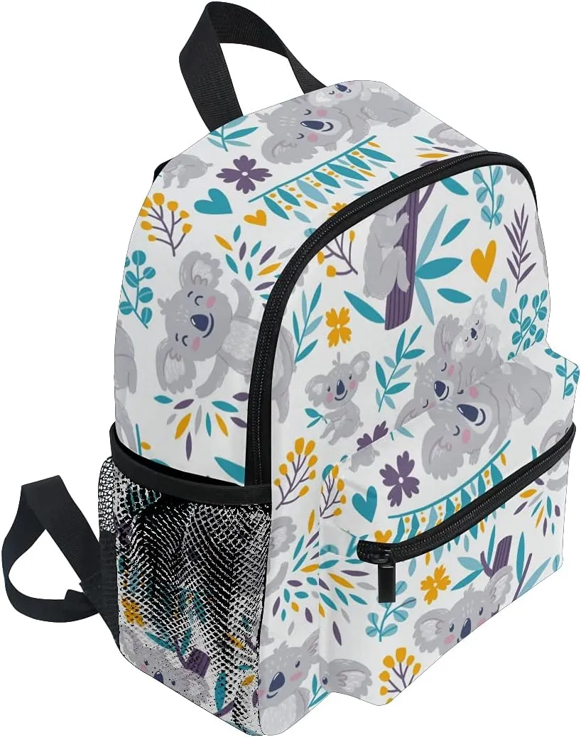 TropicalLife Cute Koala Floral Flower Kids Backpack Children Preschool Book Bags Kindergarten Toddler Backpack Daypack for Girls Boys School…