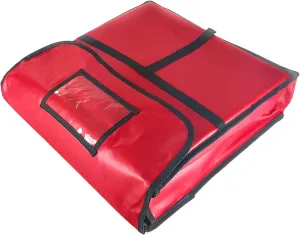 TrueCraftware- 20" x 20" Insulated Pizza Bag Holds 2 of 18" Pizza Leatheroid's PVC with Nylon Edges Exterior- Insulated Pizza Warmer Bags Pizza Delivery Bags Pizza Bag for Personal Professional Use