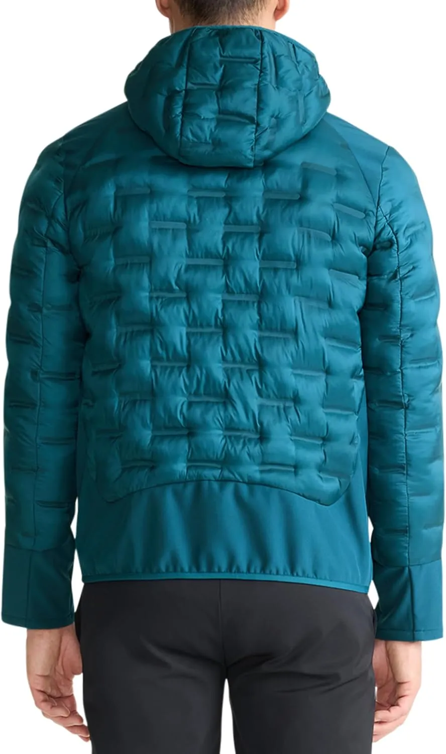 TUMI Men's Heat Seal Quilted Midweight Puffer with PrimaLoft Fill - Premium Men's Coat with Hood - Nylon Winter Coat