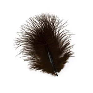 TURKEY MARABOU FEATHERS 1-4" - BROWN
