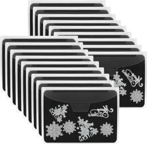 UNIMEIX 48 Pcs Magnetic Sheets for Die Storage Stamp and Die Storage Pockets Die Cut Storage for Card Making (24 Pcs Sheets  24 Pcs Bags, 0.8 mm Thickness