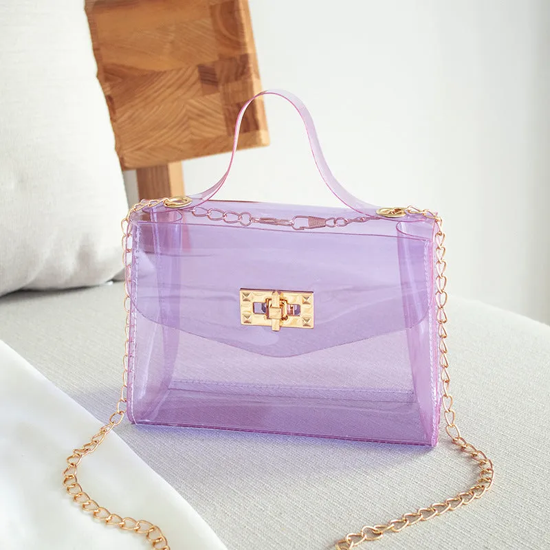 Unique Women's Korean Fashion Mini Transparent Shoulder Bags