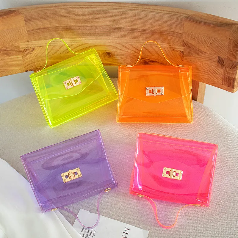Unique Women's Korean Fashion Mini Transparent Shoulder Bags
