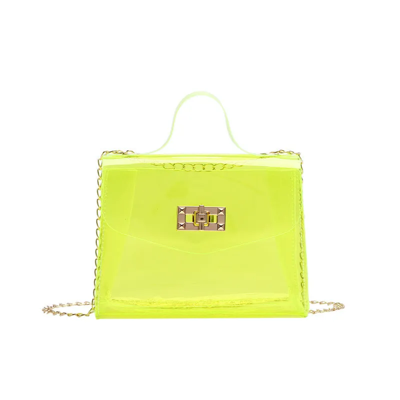 Unique Women's Korean Fashion Mini Transparent Shoulder Bags