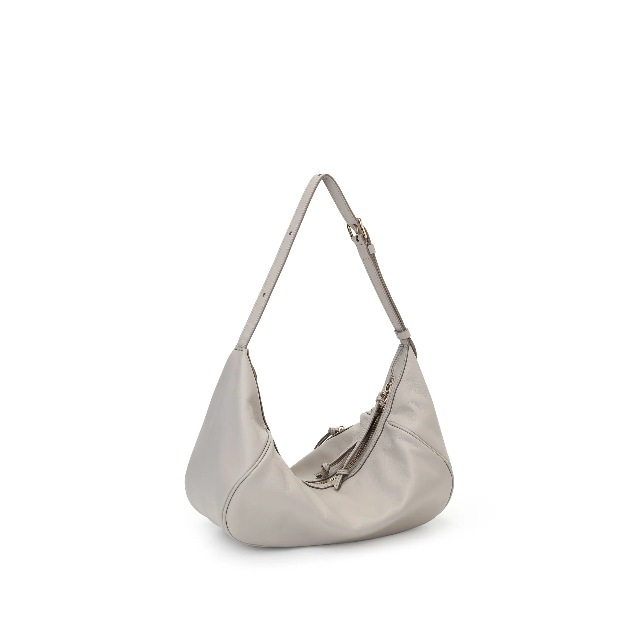 Ursula V11 2-Way Drape Petit Sac Hobo/Sac Bandoulière - Gris