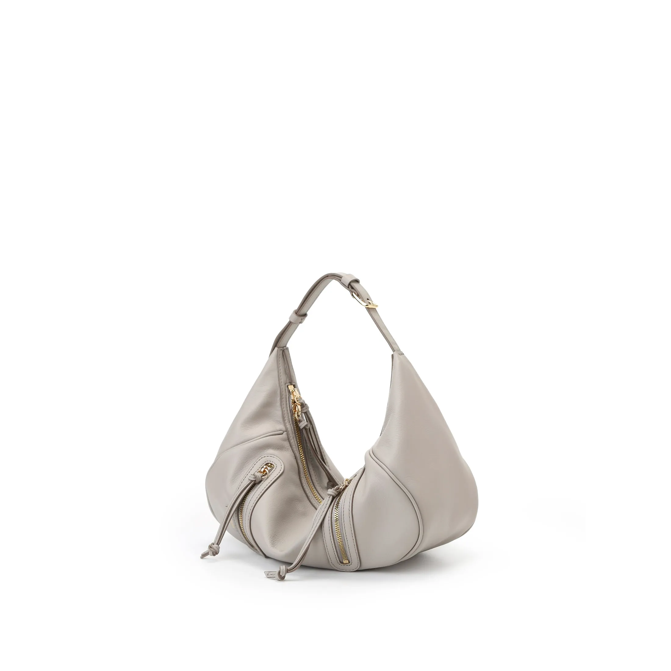 Ursula V11 2-Way Drape Petit Sac Hobo/Sac Bandoulière - Gris