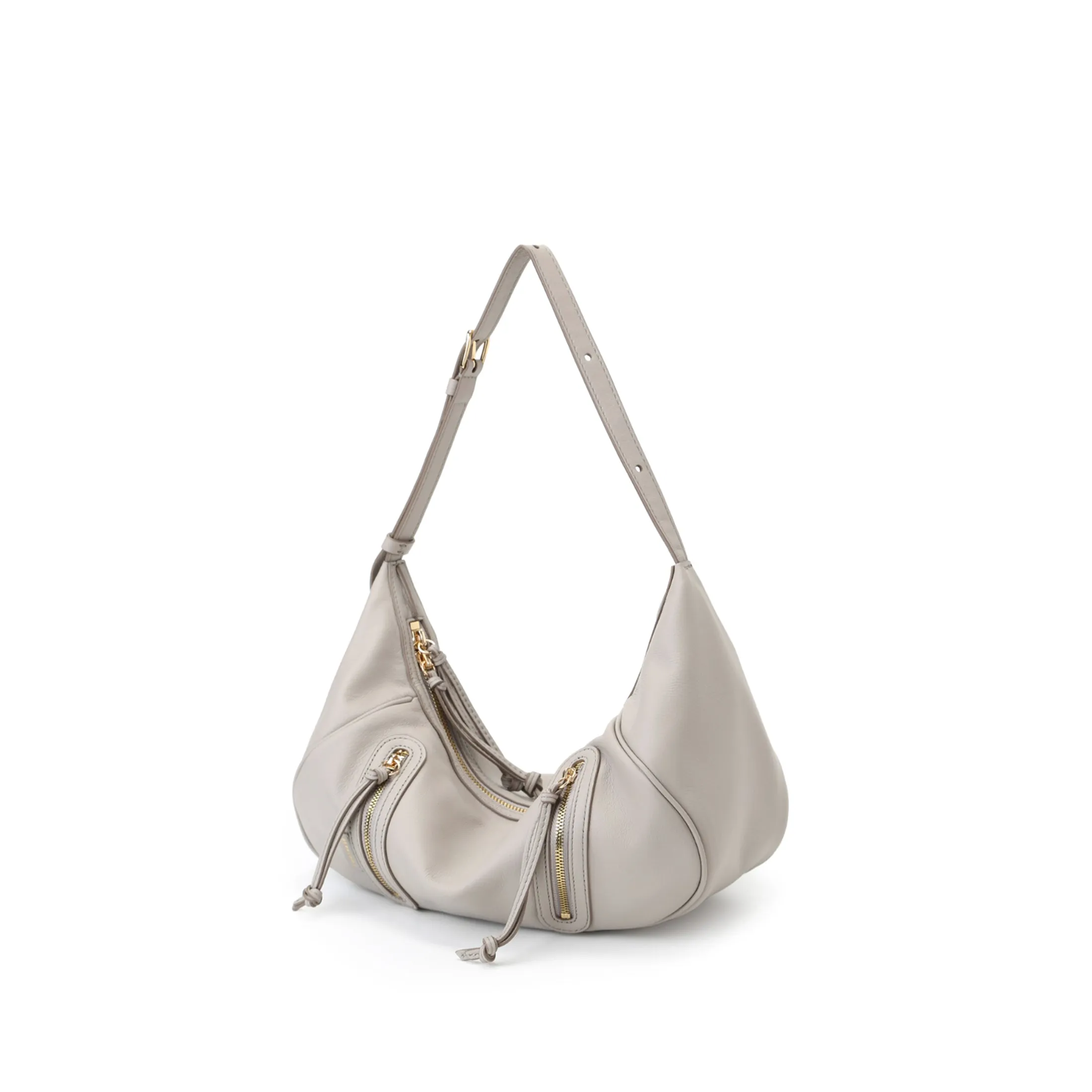 Ursula V11 2-Way Drape Petit Sac Hobo/Sac Bandoulière - Gris