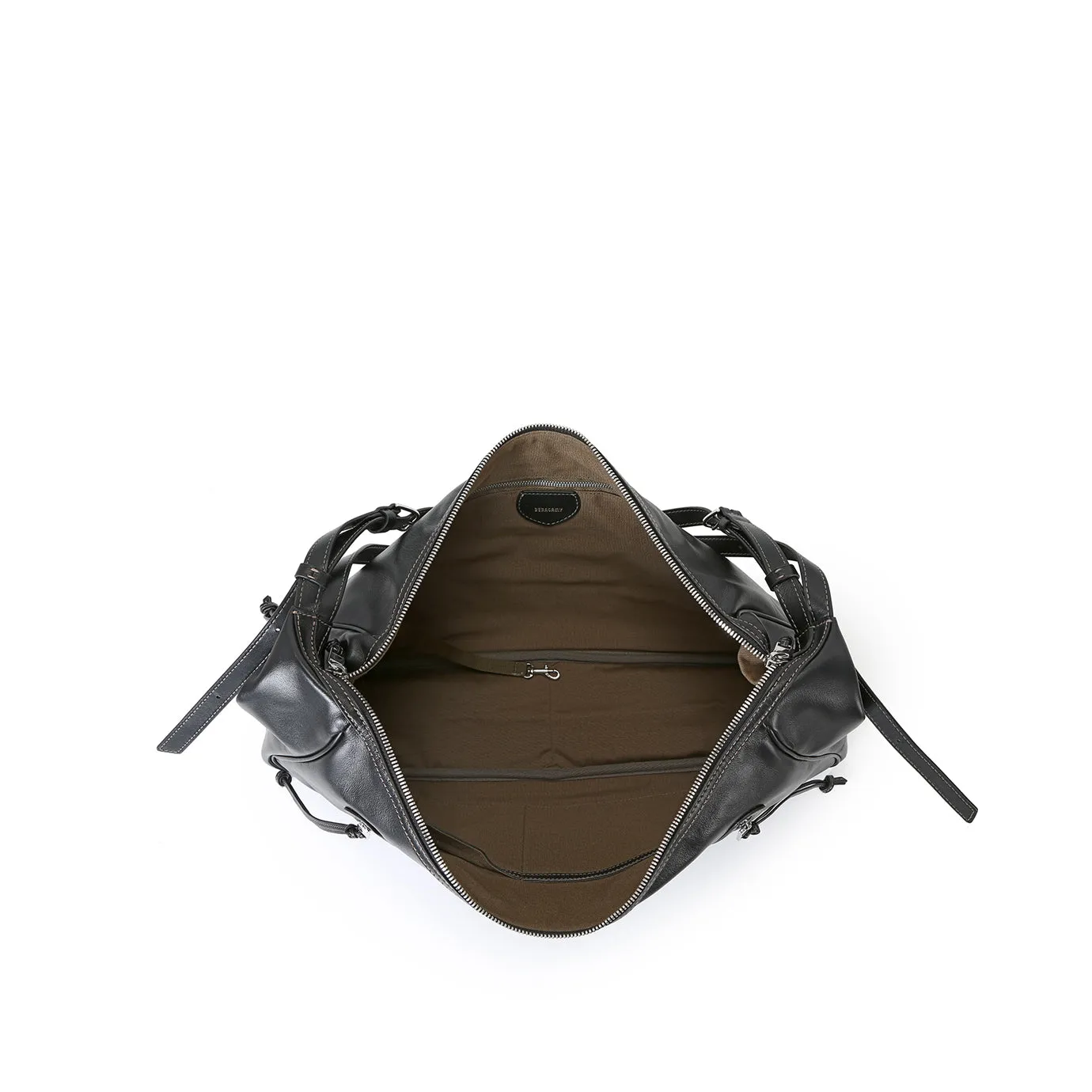 Ursula V11 En 2 Styles Grand Sac Drapé Hobo Ou Bandoulière - Noir