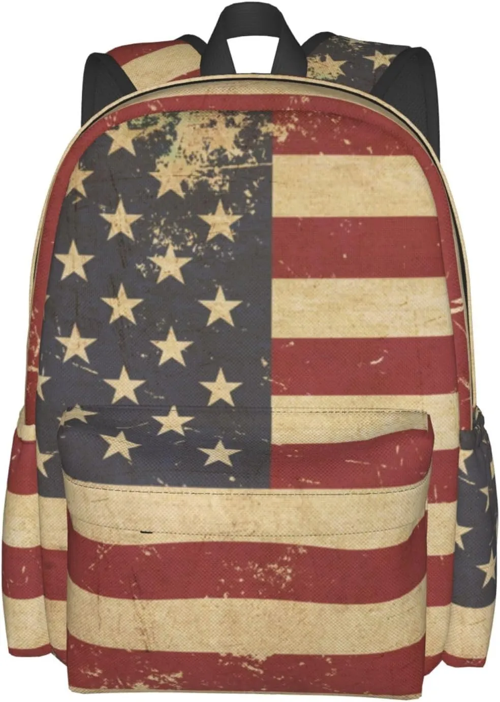 USA Flag Backpack Large Capacity Backpack Lightweight Double Shoulder Bag For Women Men Travel