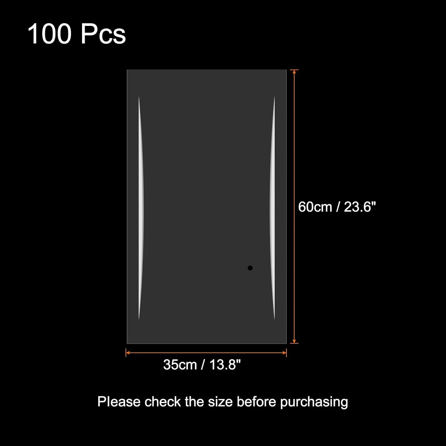 uxcell 100 Pcs Heat Shrink Wrap Bags, 14" x 24" POF Clear Heat Shrink Film Wrap for Gift Baskets, Packaging Collection, Homemade DIY, Handmade Crafts, Cookie