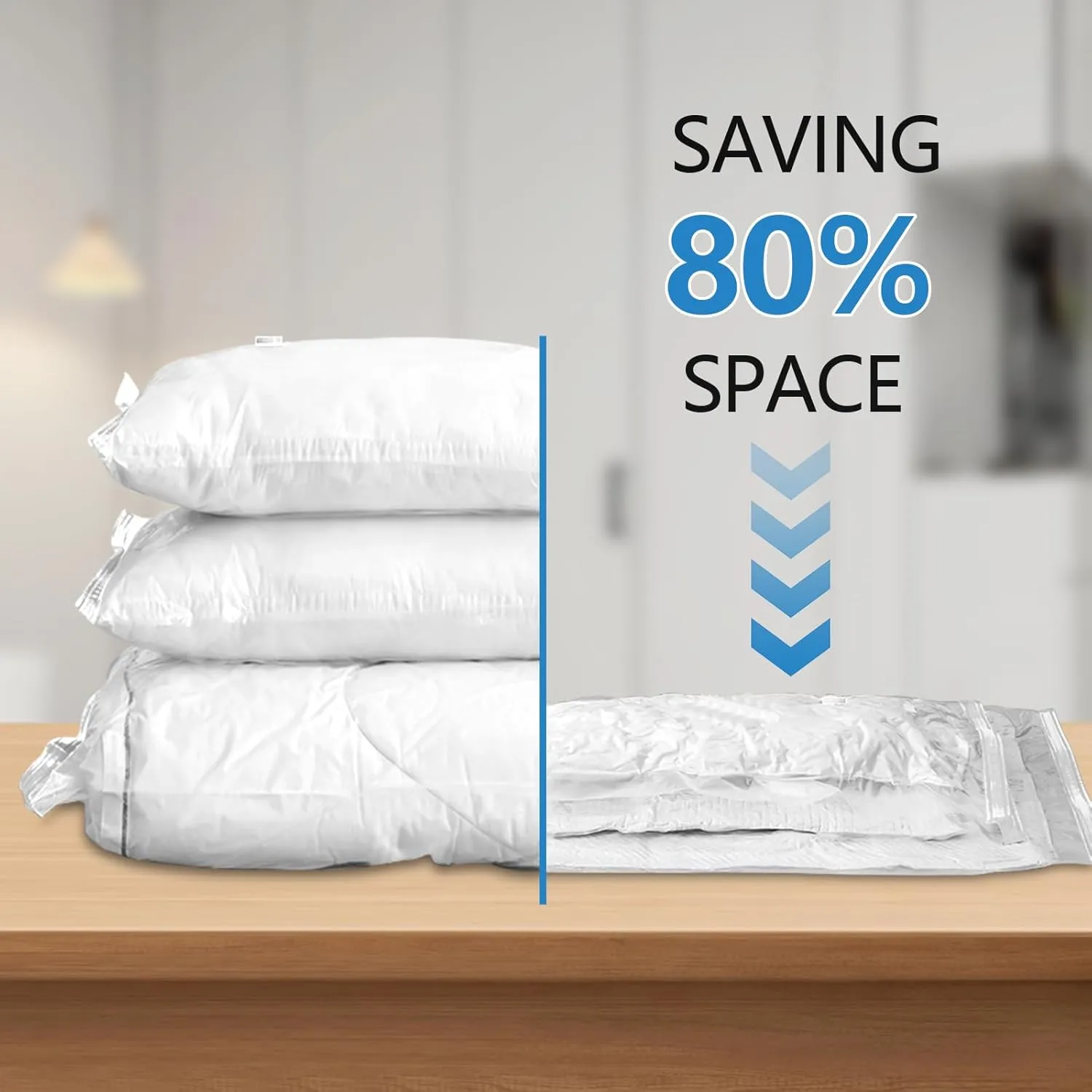 Vacuum Seal Bags for Clothing Travel, 10 Pack Space Saver Vacuum Storage Bags with Electric Pump,Portable Compression Sealer for Clothes, Blankets, Bedding & Travel Essentials,Good for Luggage Packing