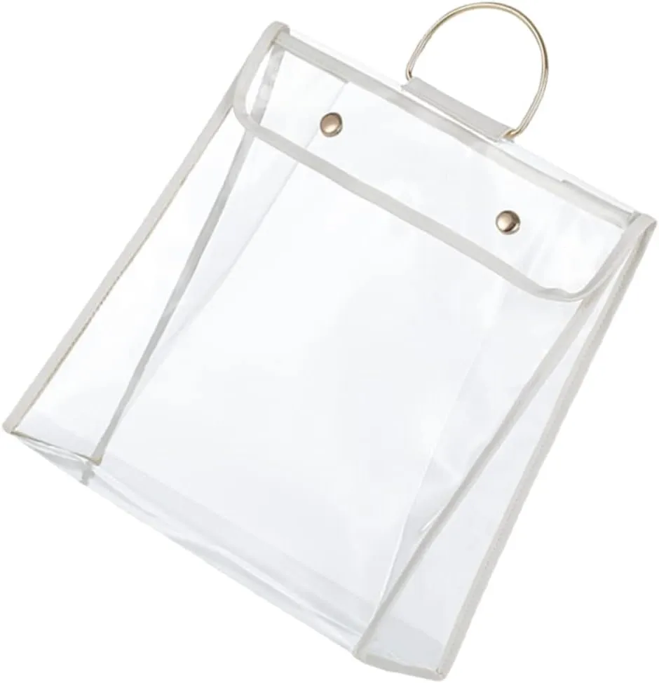 VALICLUD Pvc Storage Bag Wardrobe Closet Organizer Bag for Clothing Protection Easy to View Content