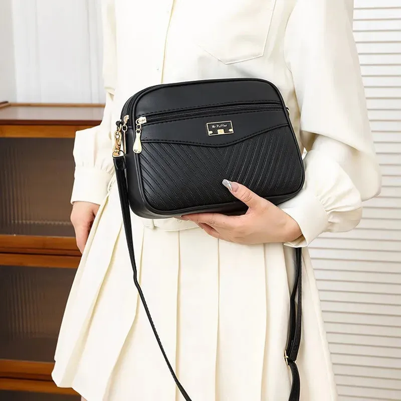 Veloria™ Soft Shell PU Messenger Bag