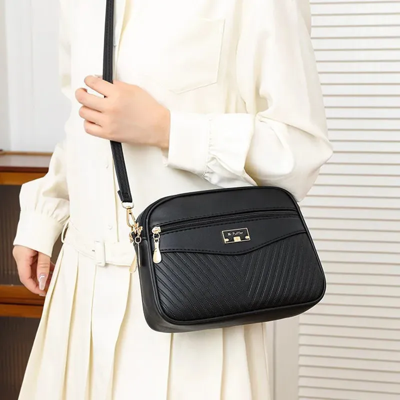 Veloria™ Soft Shell PU Messenger Bag