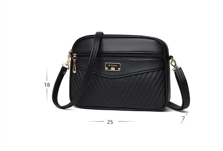 Veloria™ Soft Shell PU Messenger Bag