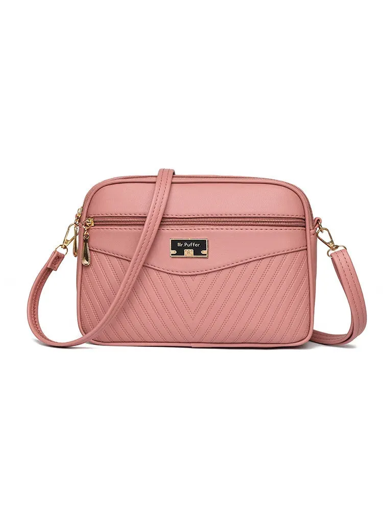 Veloria™ Soft Shell PU Messenger Bag