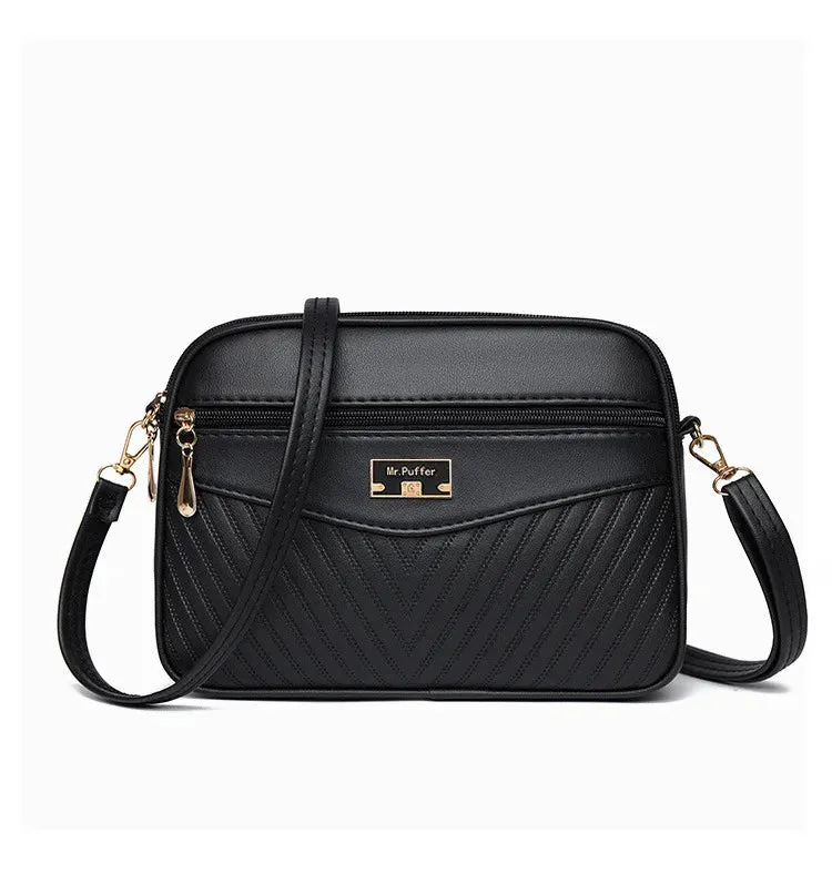 Veloria™ Soft Shell PU Messenger Bag