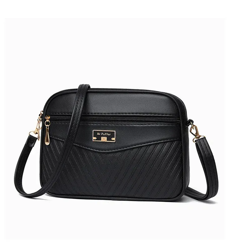 Veloria™ Soft Shell PU Messenger Bag