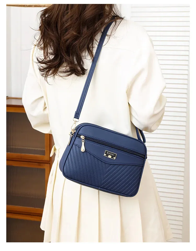 Veloria™ Soft Shell PU Messenger Bag
