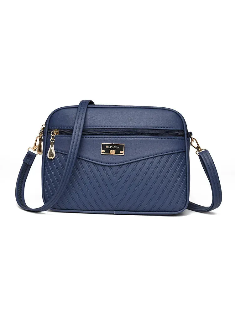 Veloria™ Soft Shell PU Messenger Bag