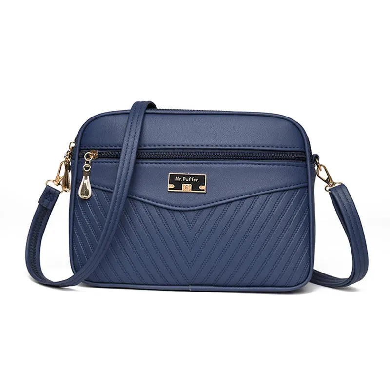 Veloria™ Soft Shell PU Messenger Bag