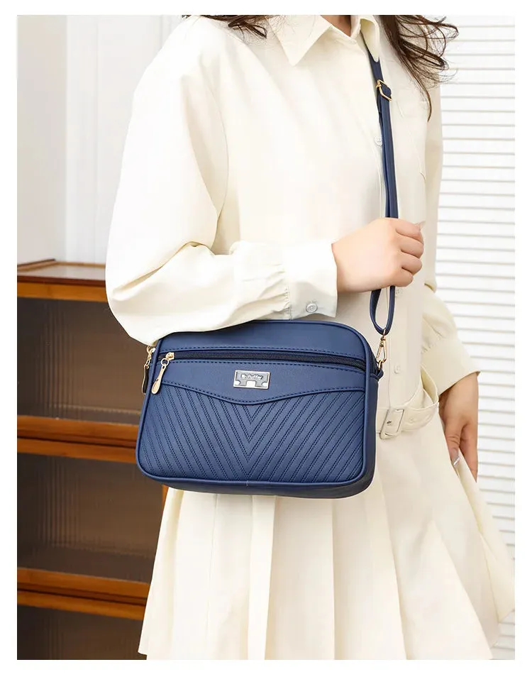 Veloria™ Soft Shell PU Messenger Bag