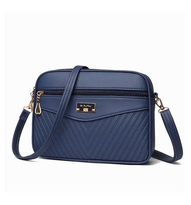 Veloria™ Soft Shell PU Messenger Bag