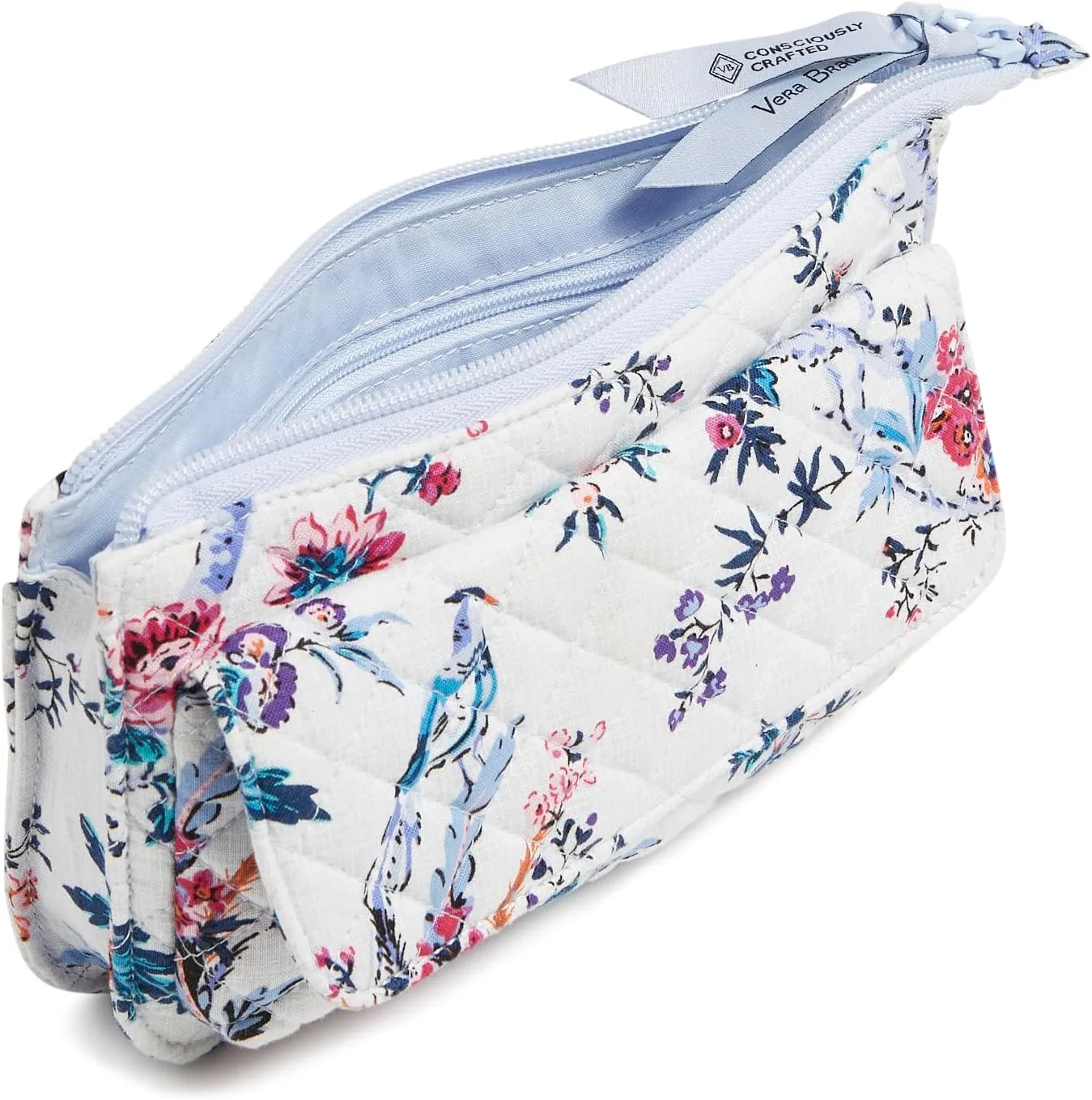 Vera Bradley Cotton Wallet Crossbody Purse with RFID Protection, Magnifique Floral