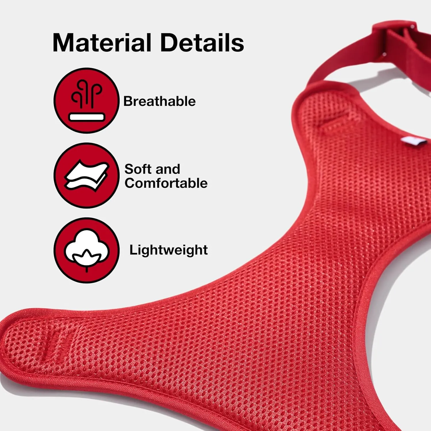 VETRESKA Strawberry Dog Harness and Leash Set, No Pull Dog Vest Harness for Medium Large Dogs, Walking and Training, Adjustable, Easy Control and Soft Padded Pet Harness and Backpack (L)