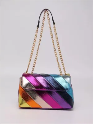 Vibrant Metallic Clutch Bag