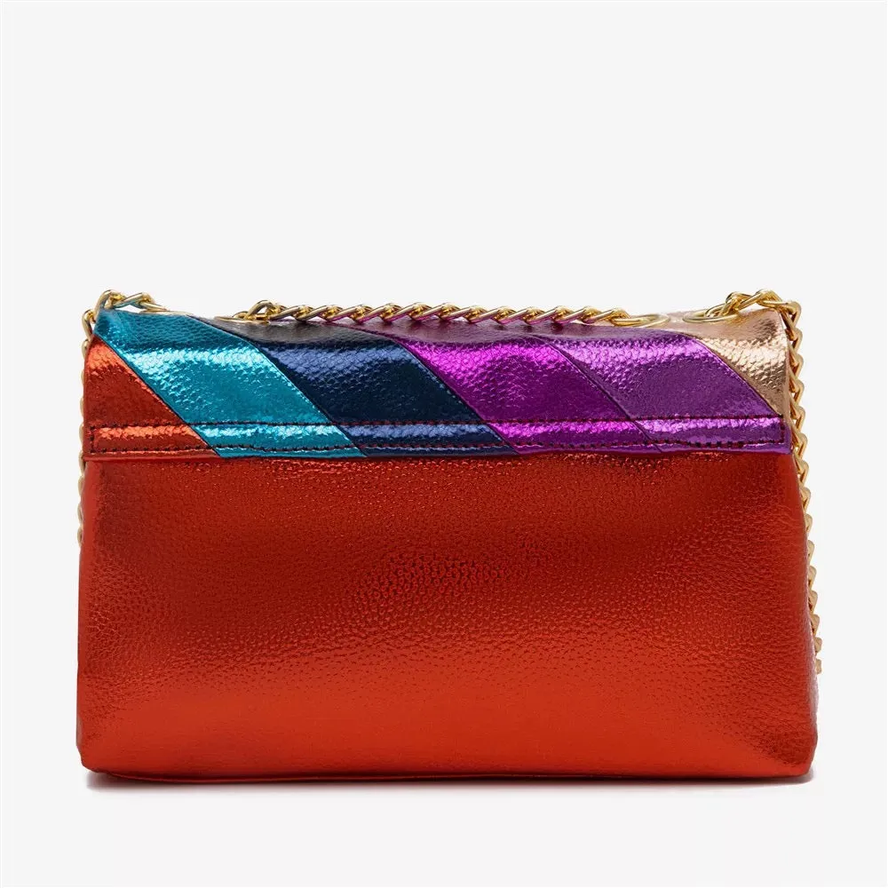 Vibrant Metallic Clutch Bag