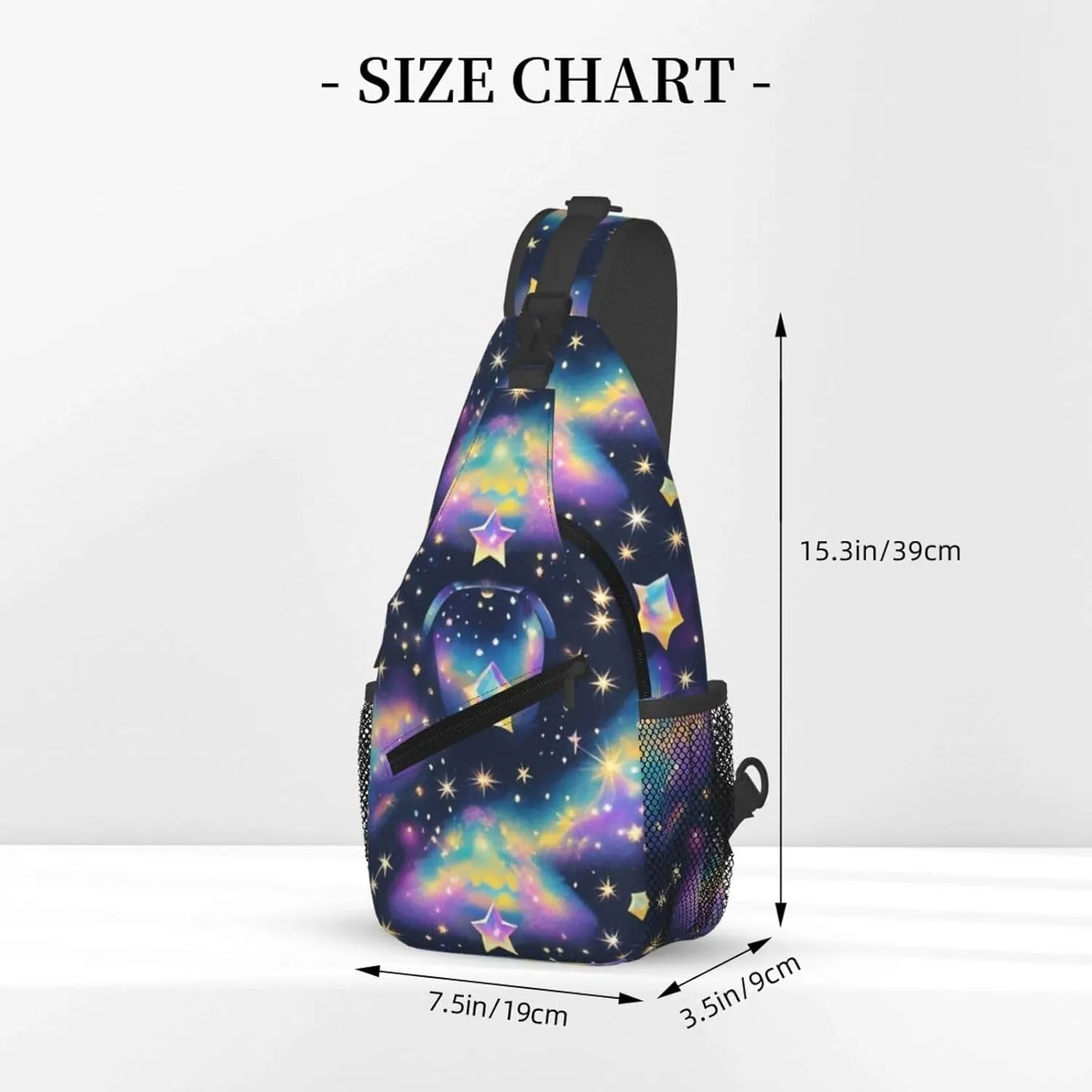 Vintage Floral Crossbody Bags Cross Chest Bag Adjustable Sling Backpack for Women Men
