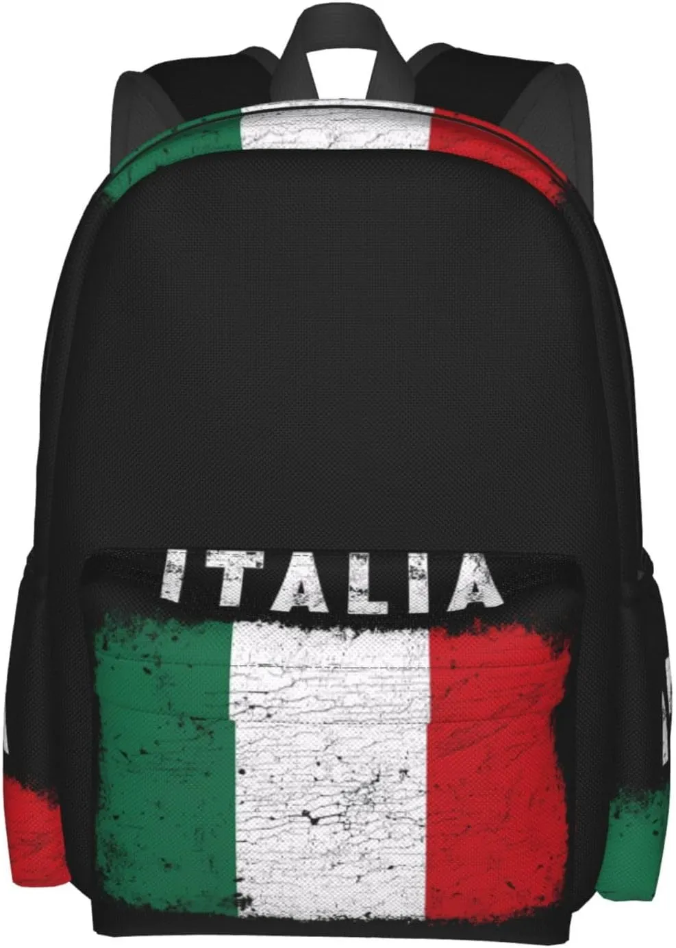 Vintage Italy Italia Italian Flag Backpack Large Capacity Backpack Lightweight Double Shoulder Bag For Women Men Travel